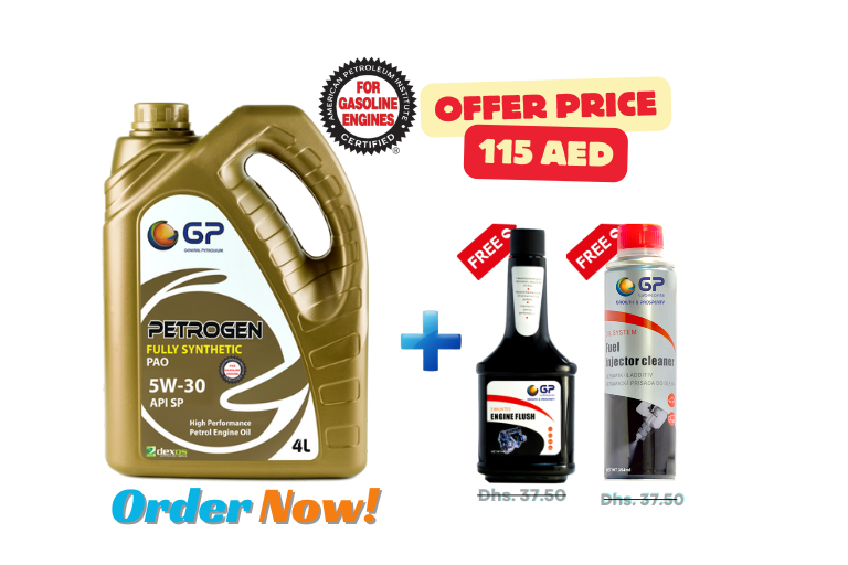 GET (GP FULLY SYNTHETIC 5W30 API SP) GET (Fuel Injector & Engine Flush) FREE