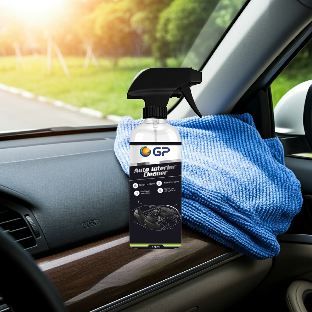 GP Auto Interior Cleaner – All Surface Car Interior Cleaning Spray, Non-Corrosive, Tough on Stains, Odor-Free Formula, Safe for Leather, Fabric, and Plastic