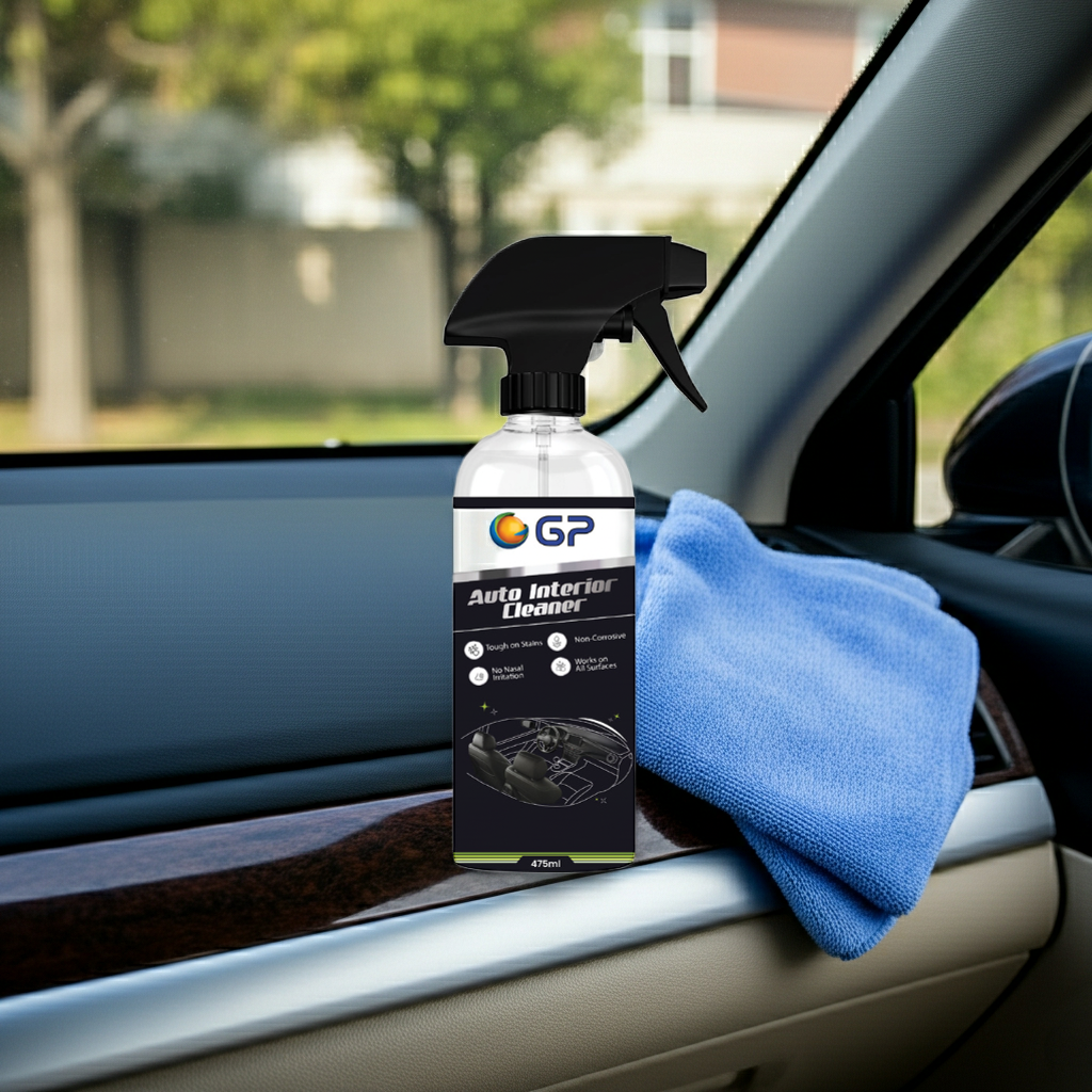 GP Auto Interior Cleaner – All Surface Car Interior Cleaning Spray, Non-Corrosive, Tough on Stains, Odor-Free Formula, Safe for Leather, Fabric, and Plastic