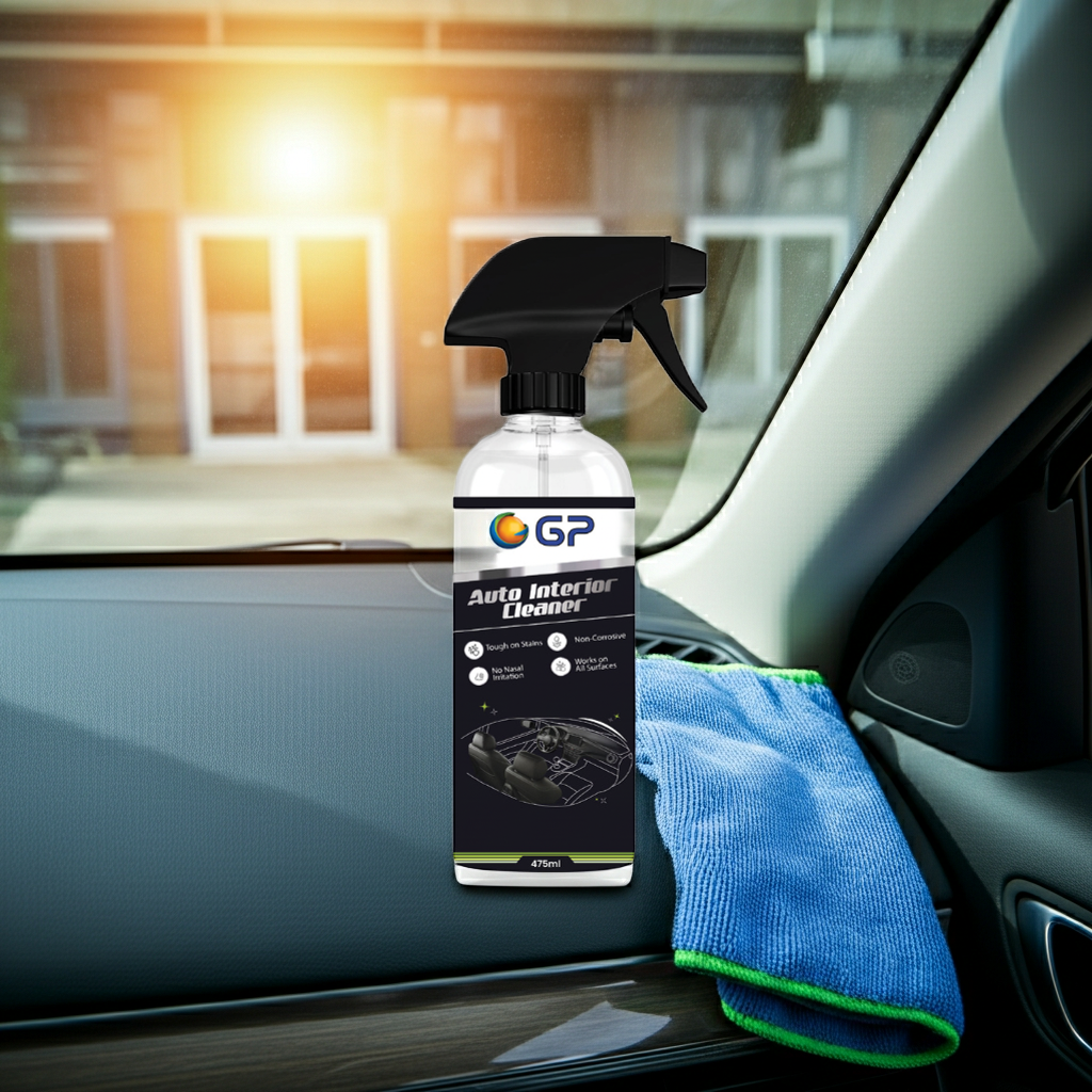 GP Auto Interior Cleaner – All Surface Car Interior Cleaning Spray, Non-Corrosive, Tough on Stains, Odor-Free Formula, Safe for Leather, Fabric, and Plastic