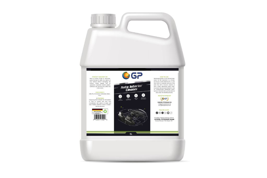GP Auto Interior Cleaner – All Surface Car Interior Cleaning Spray, Non-Corrosive, Tough on Stains, Odor-Free Formula, Safe for Leather, Fabric, and Plastic