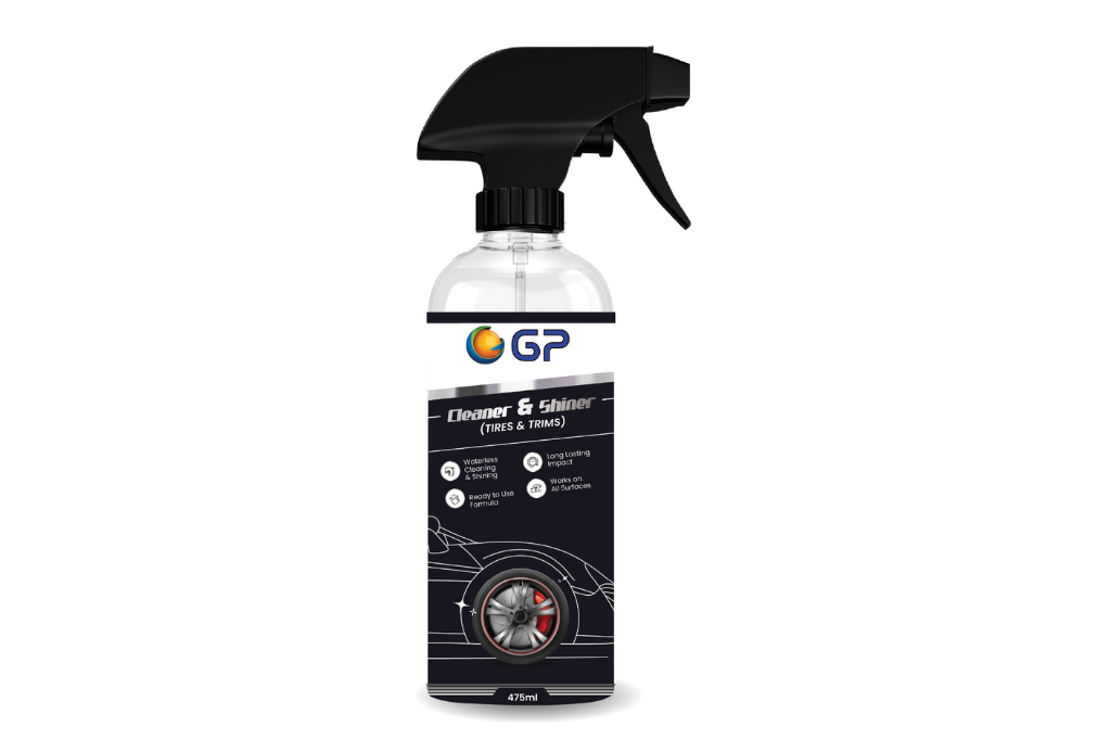 GP Cleaner & Shiner – Tire and Trim Cleaner, Instant Shine, Long-Lasting Protection, Waterless Cleaning Formula, Ready to Use