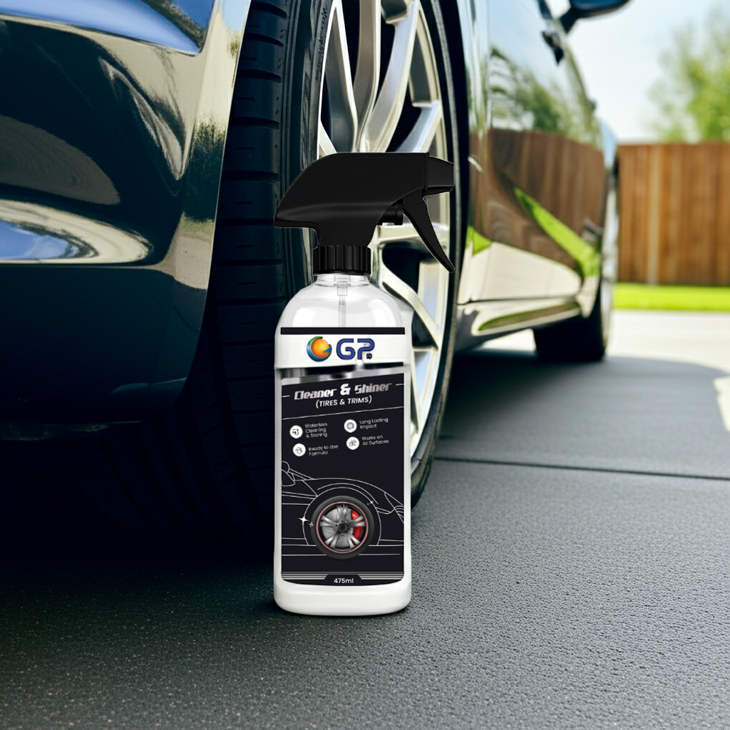 GP Cleaner & Shiner – Tire and Trim Cleaner, Instant Shine, Long-Lasting Protection, Waterless Cleaning Formula, Ready to Use